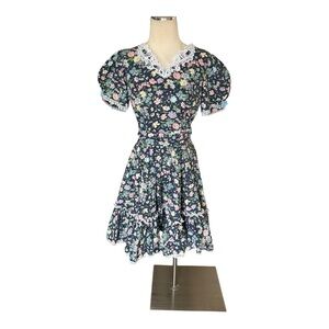 Vintage Malco Modes Partners Please 80s/90s floral dress Small